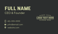 Generic Branding Agency Business Card