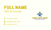 Strong Hero Cartoon Business Card