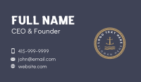 Anchor Sea Sailing Business Card
