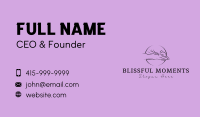 Woman Massage Spa Business Card