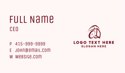 Snack Food Cart Business Card