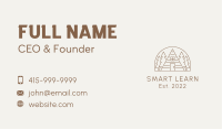 Nature Cabin Campsite Business Card