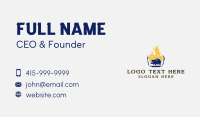 Pork Meat Flame Grill Business Card