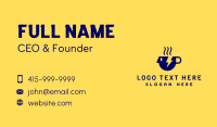 Coffee Cup Person Thunder Business Card