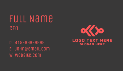 Red Software Coding Business Card