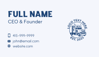 Blue Vehicle Trucking Business Card