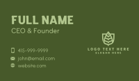 Nature Leaf Shield Business Card