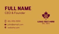 Maple Leaf Helm  Business Card