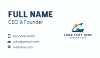 Boat Airplane Travel Business Card