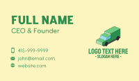 Isometric Delivery Truck Business Card