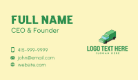 Isometric Delivery Truck Business Card