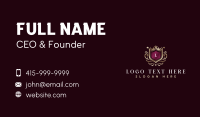 Stylist Crown Shield Business Card