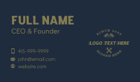 Race Flag Wrench Business Card Design