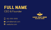 Yellow Flapping Duck Business Card Design