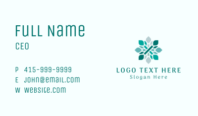 Artisanal Textile Fabric Business Card