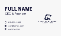 Construction Excavator Mountain Business Card
