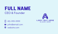 Digital Technology App Letter A Business Card