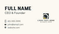 Gear Bulldozer Construction Business Card