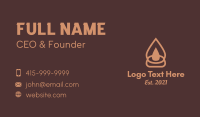 Lighting Candle Decor  Business Card