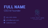 Artificial Intelligence Circuit Network Business Card Design