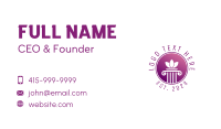 Beauty Pillar Emblem  Business Card Design