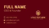 Golden Premium Lion Head Business Card