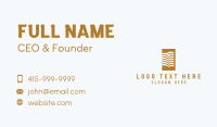 Luxury Hotel Building Business Card