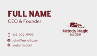 Pork Meat Delivery Business Card