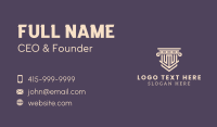 Column Shield Pillar Business Card