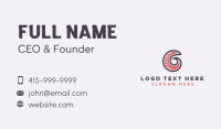 Creative Studio Letter G Business Card