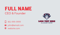 Buffalo Bull Mascot Business Card Design