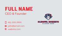 Buffalo Bull Mascot Business Card Image Preview