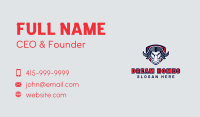 Buffalo Bull Mascot Business Card