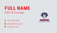 Buffalo Bull Mascot Business Card