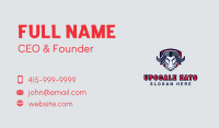 Buffalo Bull Mascot Business Card Image Preview