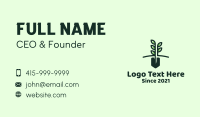 Gardening Plant Shovel Business Card