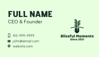 Gardening Plant Shovel Business Card