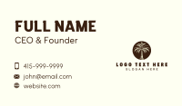 Farm Palm Tree Business Card Design