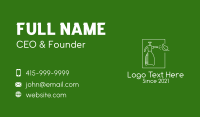 White Watering Bottle  Business Card Design