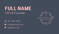 Floral Boutique Cosmetics Business Card