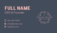 Floral Boutique Cosmetics Business Card Image Preview