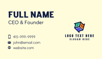 Multicolor Chat Dice Business Card