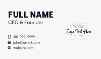 Elegant Floral Business  Business Card