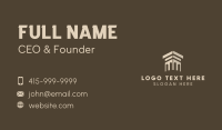 Construction Column Structure Business Card