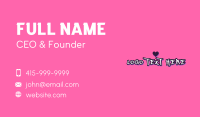 Streetwear Graffiti Wordmark Business Card