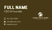 Construction Backhoe Machinery Business Card