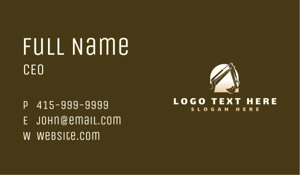 Construction Backhoe Machinery Business Card Design Image Preview