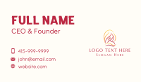 Woman Beauty Hair Business Card