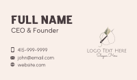 Leaf Stitch Needle Business Card