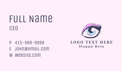 Beauty Eyeshadow Eye  Business Card